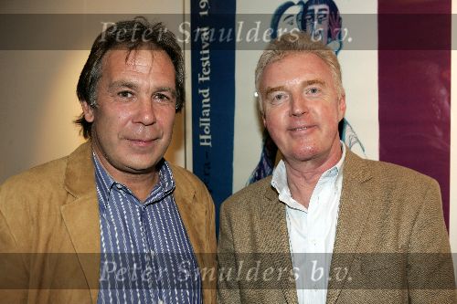 Amsterdam 2 oktober 2005
Presentatie cd Wim Sonneveld in nieuwe de la mar theater.
Maarten Spanjer met   Andre v Duin