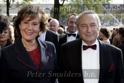 Amsterdam 2 oktober 2005
Premiere Beauty and the beast in Carre.
Annewil Blankers met man