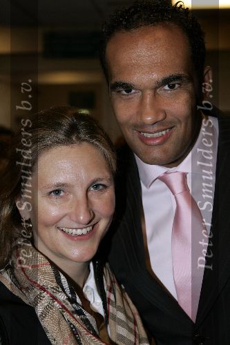 Arnhem 14 oktober 2005
Prinses Maxima bij Vrouwen van nu in papendal.  
Arnold Vanderleyde met vriendin.