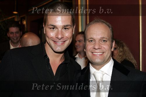 Amsterdam 2 oktober 2005
Premiere Beauty and the beast in Carre.
Carlo Boszhard met ex Eloy de Jong