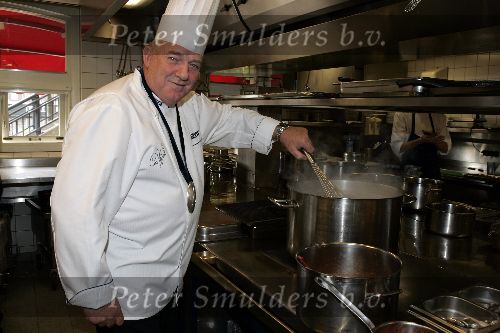 Amsterdam 26 oktober 2005
Cas Spijkers in keuken bij amstel hotel