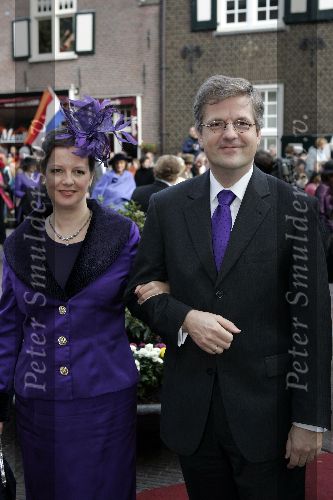 Naaren 22 oktober 2005
Huwelijk van Prins Floris en Prinses Aimee in kerk Naarden.
Chris Breedveld met vrouw