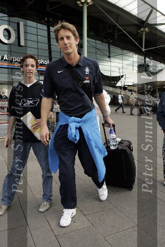 Amsterdam 9 oktober 2005
Aankomst Nederlands elftal op schiphol na kwalificatie WK
Edwin v d Sar