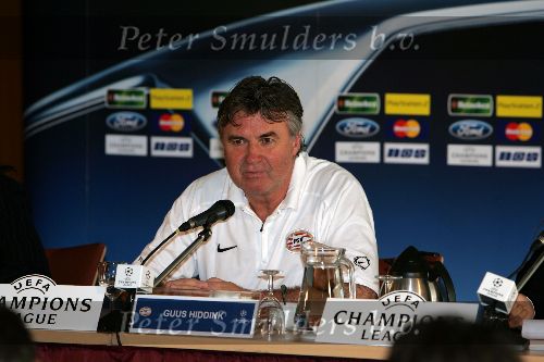 Eindhoven, 31 Oktober 2005
Persconferentie t.g.v. Championsduel PSV-AC Milaan
Guus Hiddink
© Foto Bart Bel