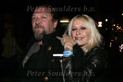 Amsterdam 5 oktober 2005
Robbie Williams concert in Paradiso .
Henk Schiffmacher met Louise Schiffmacher