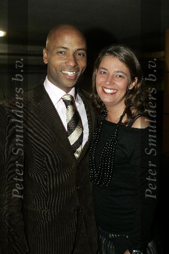 Amsterdam 19 oktober 2005
Premiere Kick off goal in  pathe arena.
Humberto Tan met vrouw