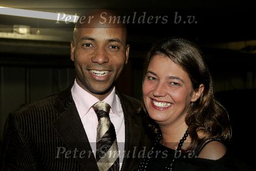 Amsterdam 19 oktober 2005
Premiere Kick off goal in  pathe arena.
Humberto Tan met vrouw