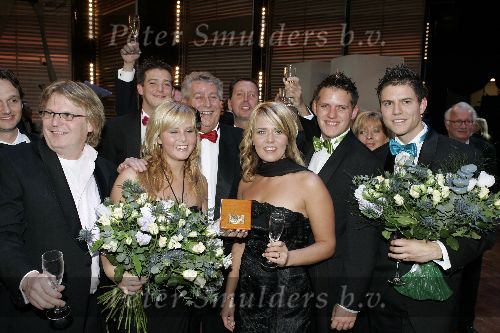 Amsterdam 21 oktober 2005
Uitreiking van de televizierring in thater aan het ij.
Winnaar jan Smit zijn  ouders en vrienden
