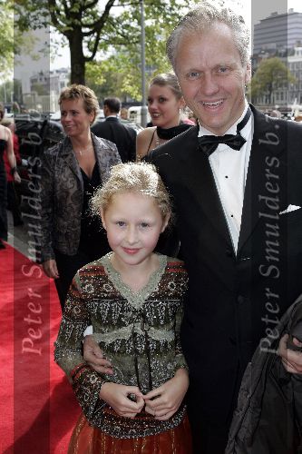 Amsterdam 2 oktober 2005
Premiere Beauty and the beast in Carre.
Job ubbens met dochter