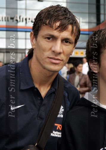 Amsterdam 9 oktober 2005
Aankomst Nederlands elftal op schiphol na kwalificatie WK
Khalid Boulharouz