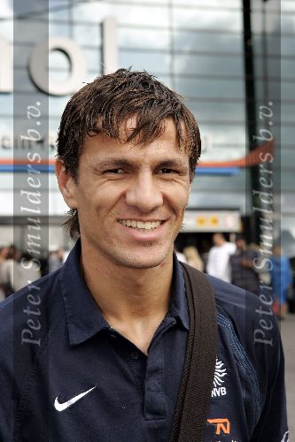 Amsterdam 9 oktober 2005
Aankomst Nederlands elftal op schiphol na kwalificatie WK
Khalid Boulharouz
