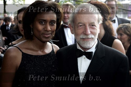Amsterdam 2 oktober 2005
Premiere Beauty and the beast in Carre.
Laetitia Griffith met man