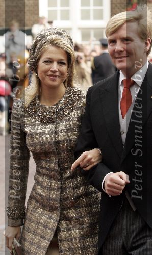 Naarden 22 oktober 2005
Huwelijk van Prins Floris en Prinses Aimee in kerk Naarden.
Prinses Maxima en Prins Willem Alexander