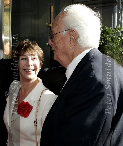 Amsterdam 2 oktober 2005
Premiere Beauty and the beast in Carre.
Mies Bouwman met man Leen Timp
