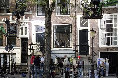 Amsterdam 5 oktober 2005
Piet Romer tijdens opnames van reclame spotje van Veilig verkeer Nederland