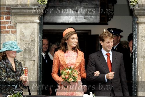 Naarden 20 oktober 2005
Trouwen Prins Floris en Aimee Sohngen in stadhuis Naarden.