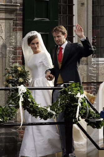 Naaren 22 oktober 2005
Huwelijk van Prins Floris en Prinses Aimee in kerk Naarden.
Aimee en Floris