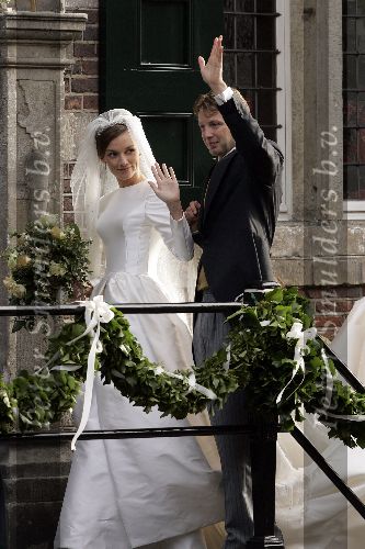 Naarden 22 oktober 2005
Huwelijk van Prins Floris en Prinses Aimee in kerk Naarden.
Aimee en Floris