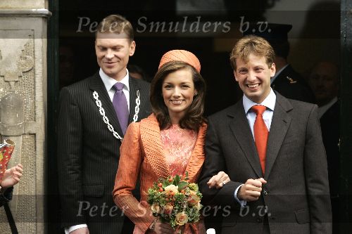Naarden 20 oktober 2005
Trouwen Prins Floris en Aimee Sohngen in stadhuis Naarden.