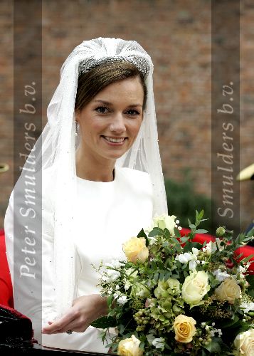 Naarden 22 oktober 2005
Trouwen Prins Floris en Aimee Sohngen in kerk naarden Vesting. 
Prinses Aimee
