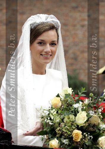 Naarden 22 oktober 2005
Trouwen Prins Floris en Aimee Sohngen in kerk naarden Vesting. 
Prinses Aimee