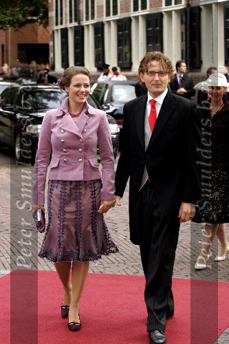 Naarden 22 oktober 2005
Huwelijk van Prins Floris en Prinses Aimee in kerk naarden.
Prinses Annette met prins Bernhard jr