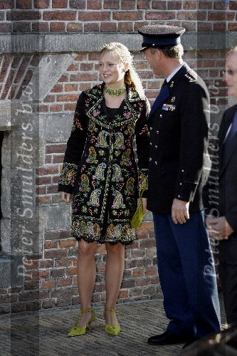 Naarden 20 oktober 2005
Trouwen Prins Floris en Aimee Sohngen in stadhuis Naarden.
Prinses Carolina