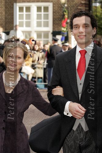 Naarden 22 oktober 2005
Huwelijk van Prins Floris en Prinses Aimee in kerk naarden.
Prinses Carolina en  Hans Sohngen