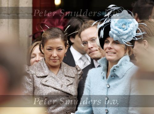 Naaren 22 oktober 2005
Huwelijk van Prins Floris en Prinses Aimee in kerk Naarden.
Prinses Juliana en prinses laurentien