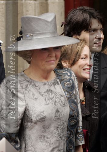 Naarden 22 oktober 2005
Huwelijk van Prins Floris en Prinses Aimee in kerk Naarden.
Prinses Margarita en Koningin Beatrix