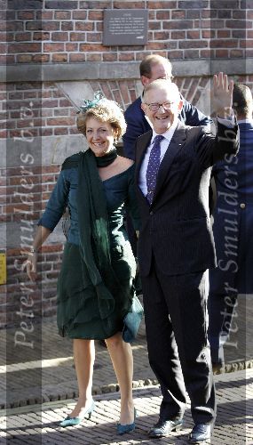 Naarden 20 oktober 2005
Trouwen Prins Floris en Aimee Sohngen in stadhuis Naarden.
Prinses Margriet en Pieter v Vollenhoven
