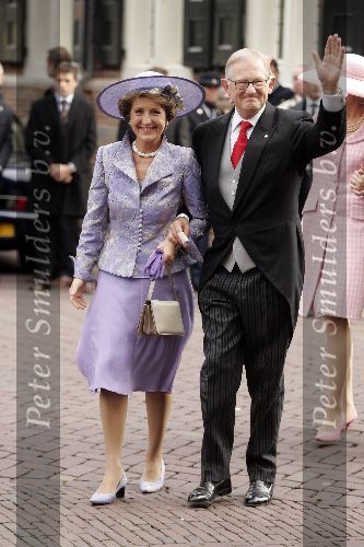 Naarden 22 oktober 2005
Huwelijk van Prins Floris en Prinses Aimee in kerk Naarden.
Prinses Margriet Pieter v Vollenhoven