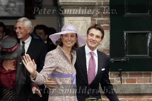 Naarden 20 oktober 2005
Trouwen Prins Floris en Aimee Sohngen in stadhuis Naarden.
Prinses Marilene en Prins Maurits