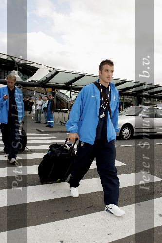 Amsterdam 9 oktober 2005
Aankomst Nederlands elftal op schiphol na kwalificatie WK
Rafael  v d Vaart