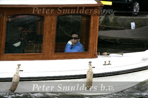Amsterdam 5 oktober 2005
Robbie Williams op boot in de grachten van Amsterdam