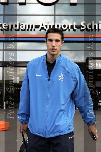 Amsterdam 9 oktober 2005
Aankomst Nederlands elftal op schiphol na kwalificatie WK
Robin v Persie