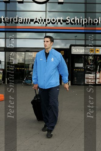 Amsterdam 9 oktober 2005
Aankomst Nederlands elftal op schiphol na kwalificatie WK
Robin v Persie
