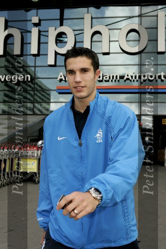 Amsterdam 9 oktober 2005
Aankomst Nederlands elftal op schiphol na kwalificatie WK
Robin v Persie