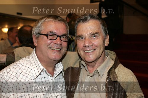 Amsterdam 2 oktober 2005
Presentatie cd Wim Sonneveld in nieuwe de la mar theater.
Willem Nijholt met vriend