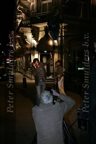 Amsterdam 2 oktober 2005
Opnames cd hoes Xander de Buisonje bij hotel l Europe.
