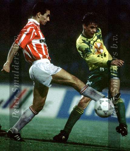 Gerald Vanenburg tijdens PSV-Fortuna SC 1991