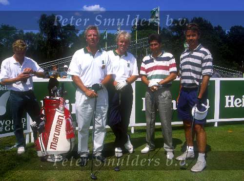 Jose Maria Olazabal Guus hiddink en Leo Beenhakker 1993