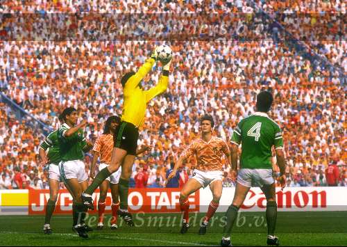 Johnny Bosman tijdens het Eorpees Kampioenschap 1988