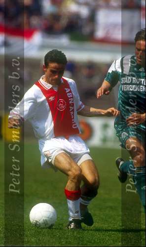 Ruud Heus met Marc Overmars 1996