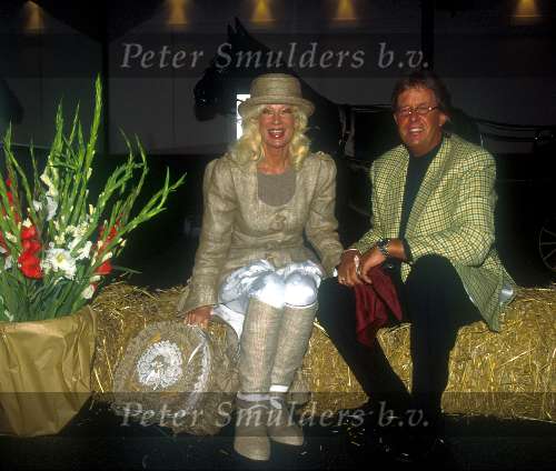 Mary Borsato met haar man