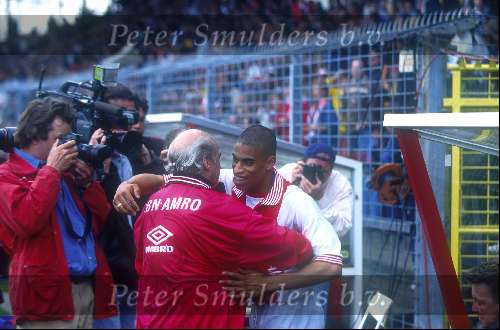 Ajax kampioen 1996 Michael Reiziger en Sjakie wolfs