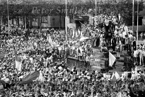 Gemeentehuis Eindhoven 26 mei 1988
Huldiging PSV voor het europees Kampioenschap voor kampioenen