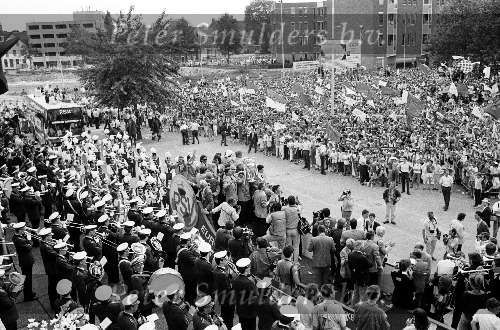 Gemeentehuis Eindhoven 26 mei 1988
Huldiging PSV voor het europees Kampioenschap voor kampioenen