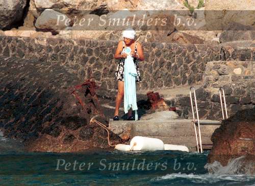 Porte Ercole 27 Juli 1996
Prinses Juliana zwemmend in zee