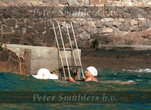 Porte Ercole 27 Juli 1996
Prinses Juliana zwemmend in zee